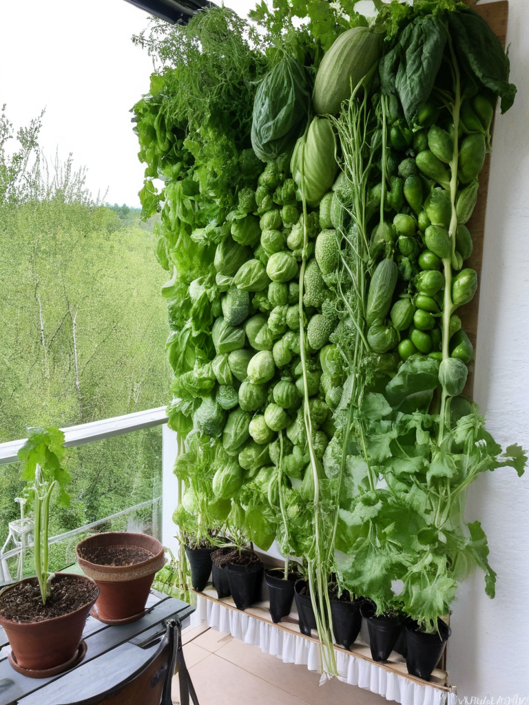 Potager vertical en intérieur